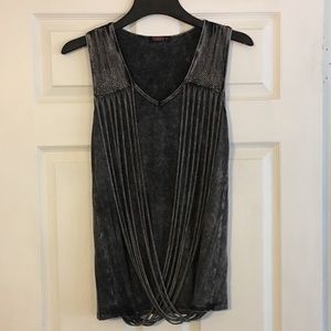 Charcoal Sleeveless Shirt